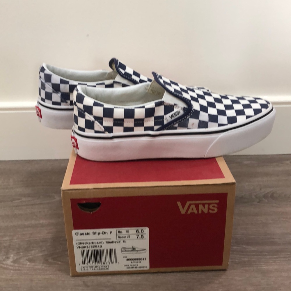 Classic Vans Slip-On Platform - Checkerboard Medieval B